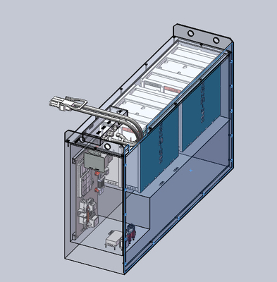 batteria al litio di 51.2V 300Ah Lifep04 con il sistema di riscaldamento della batteria
